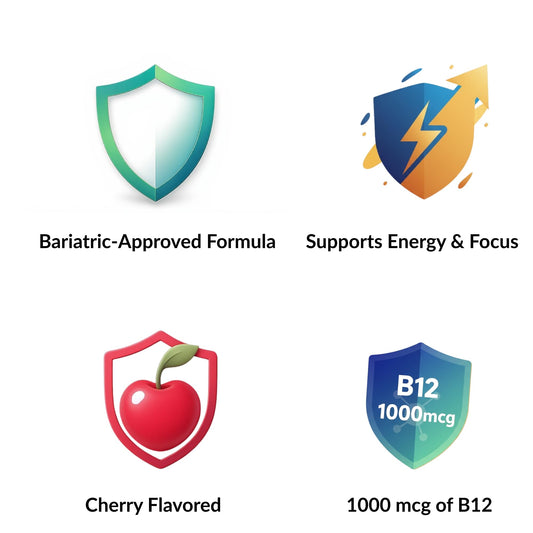 Close-up of Bari B12 Max cherry-flavored chewable tablet