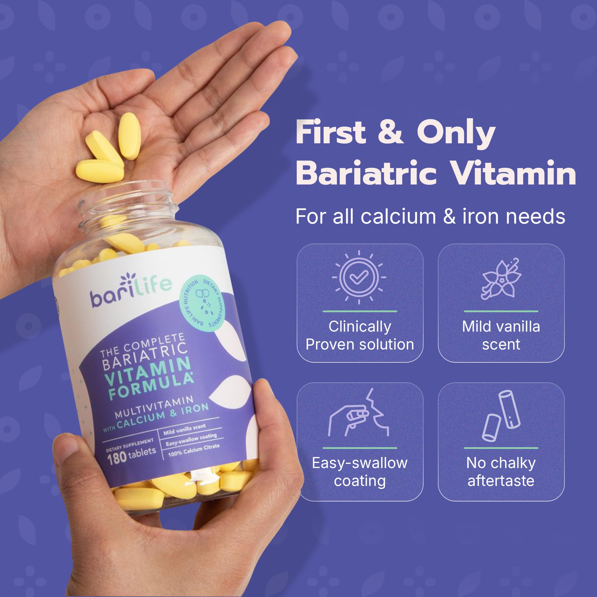 Iron component of Bari Life complete bariatric multivitamin
