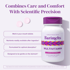 Natural fruit flavor BariMelts melt-in-mouth tablets