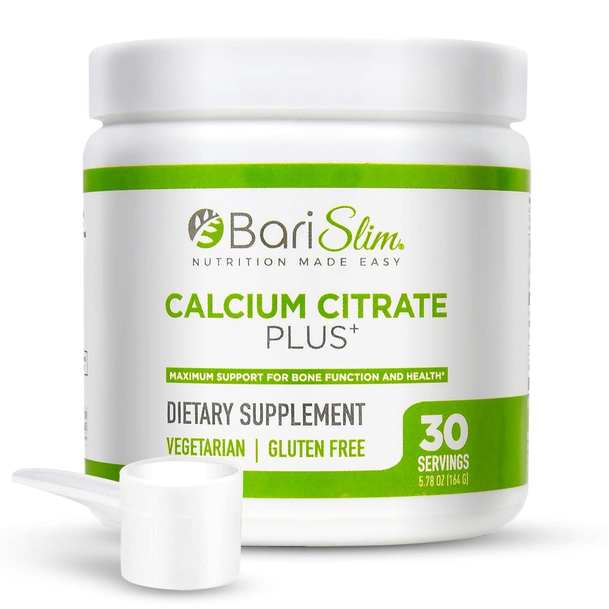 BariSlim bariatric calcium citrate powder with measuring scoop