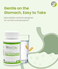 Back panel of BariSlim bottle with supplement facts