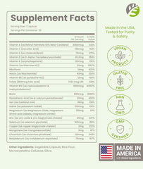 Graphic highlight of 18 mg iron in BariSlim multivitamin
