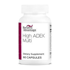 Front view of Bariatric Advantage High ADEK Multi bottle with 60 capsules