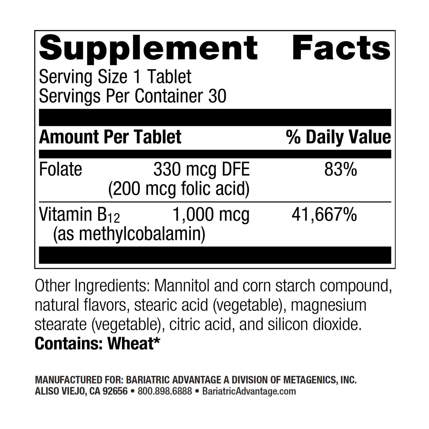 Vitamin B12 Speedy Melts dissolving in mouth