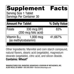 Vitamin B12 Speedy Melts dissolving in mouth