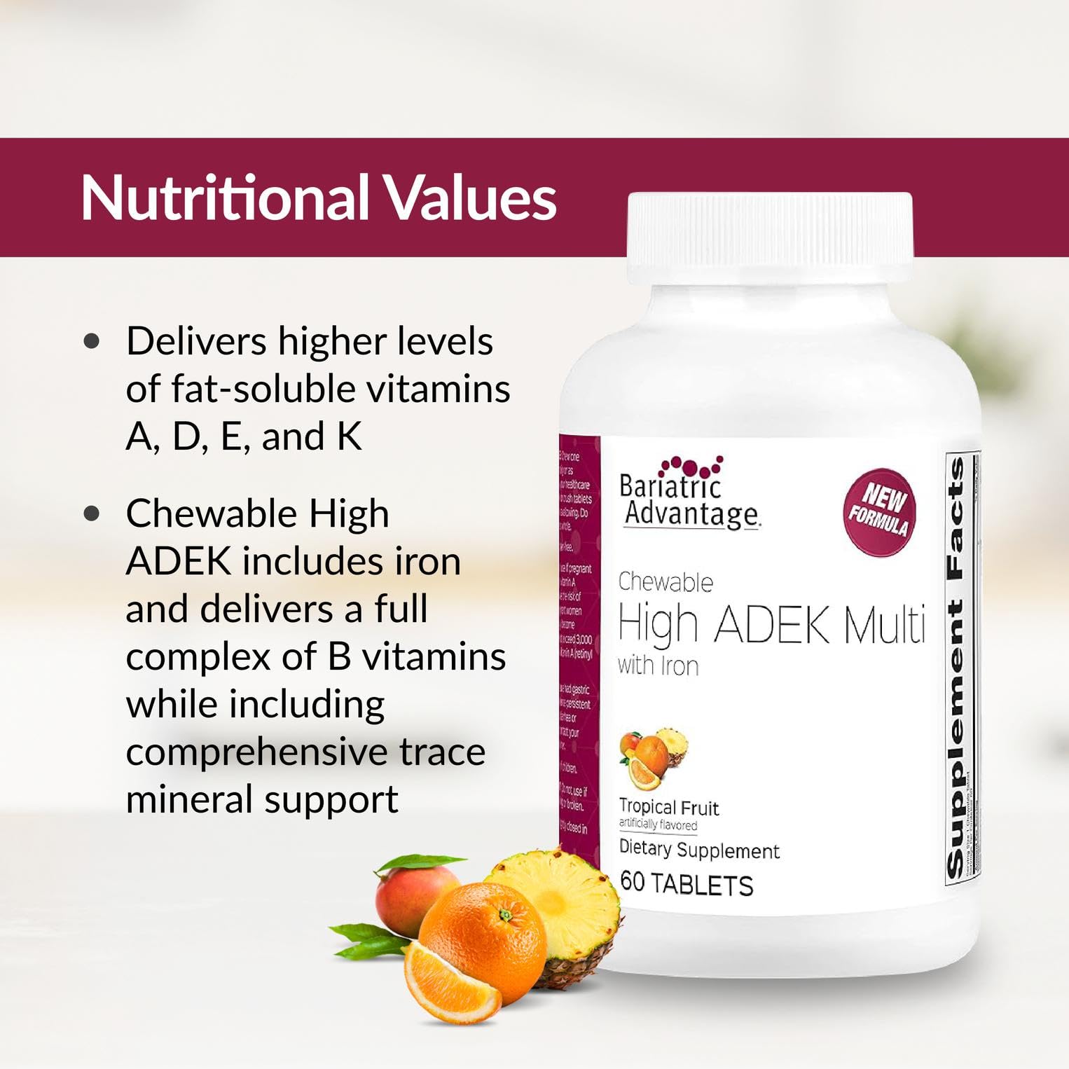Zinc and selenium trace minerals highlighted on packaging