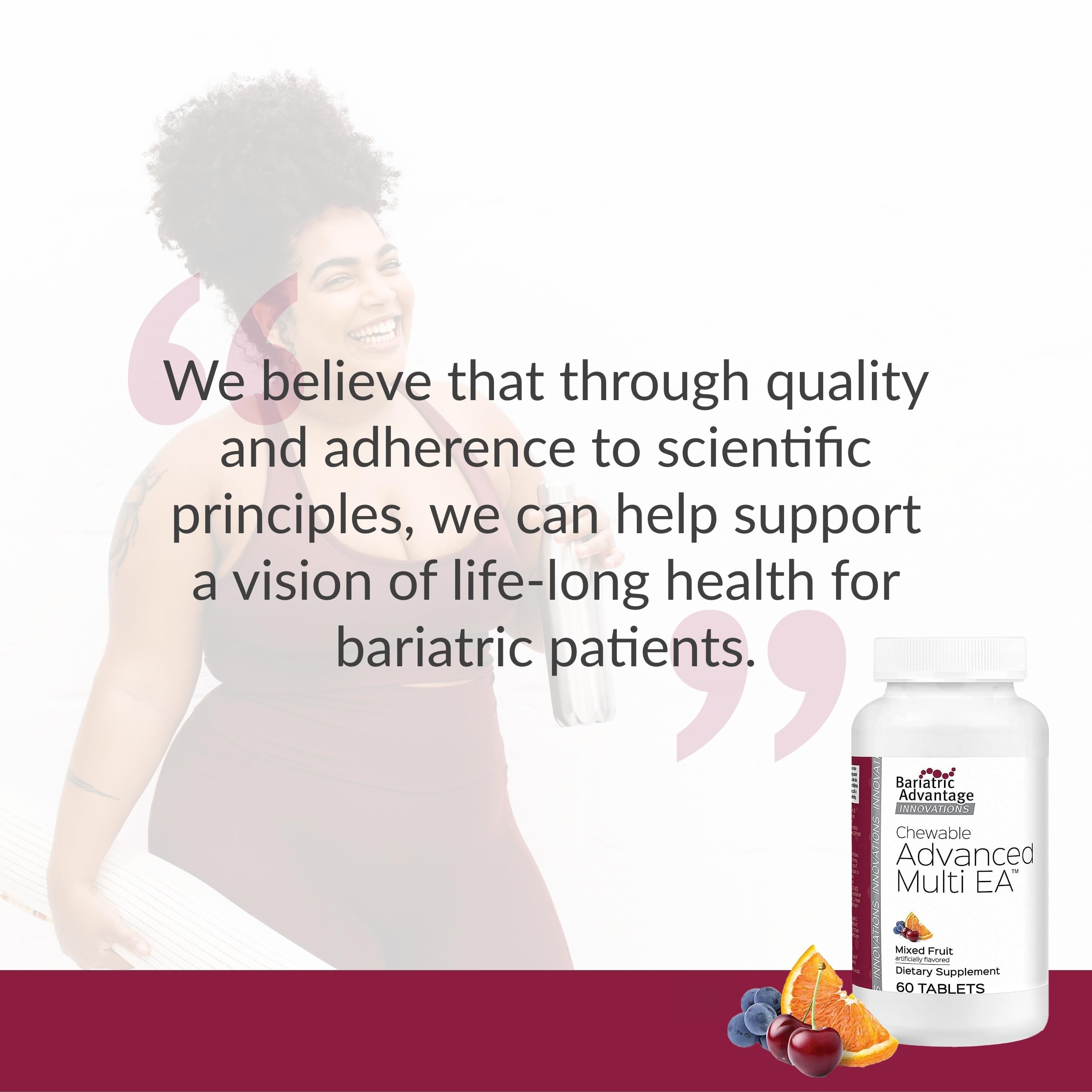 Healthy lifestyle representation with post-bariatric care