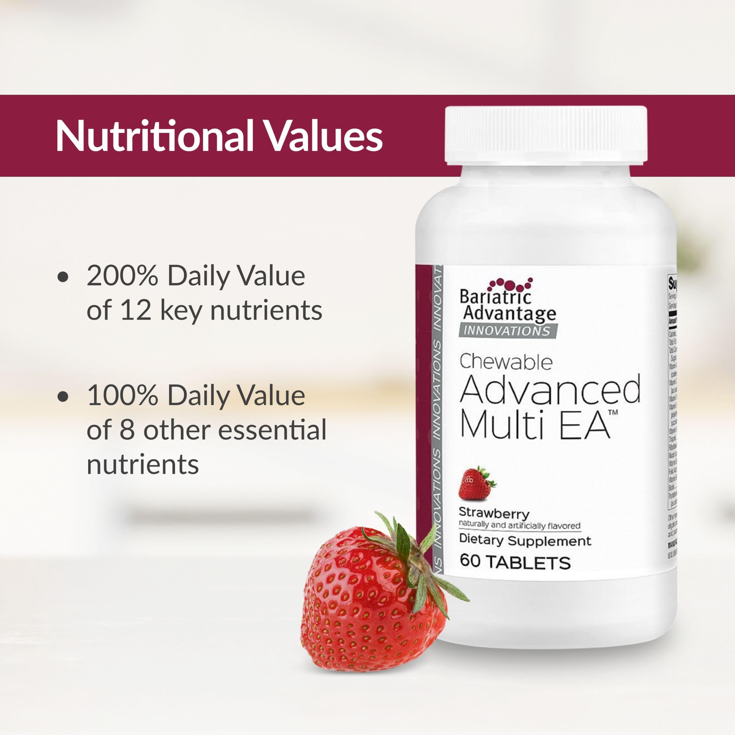 Bariatric Advantage mixed fruit flavor option to brighten daily supplementation.