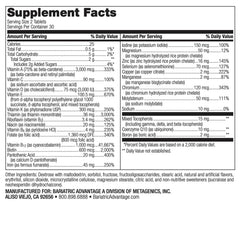 Bariatric Advantage chewable Advanced Multi EA mixed fruit tablets with appealing flavor.