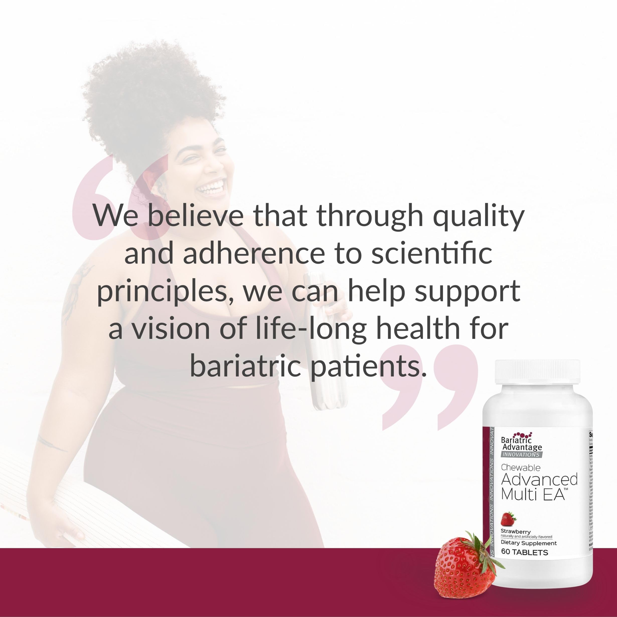 Bariatric Advantage packaging context signals post-bariatric health support.