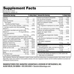 Two chewable tablets from Bariatric Advantage Advanced Multi EA