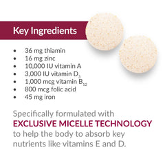 Two tablets daily from Bariatric Advantage Advanced Multi EA for efficient supplementation.