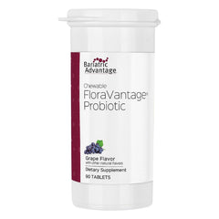 Bariatric Advantage FloraVantage bottle pour supports easy daily probiotic use.