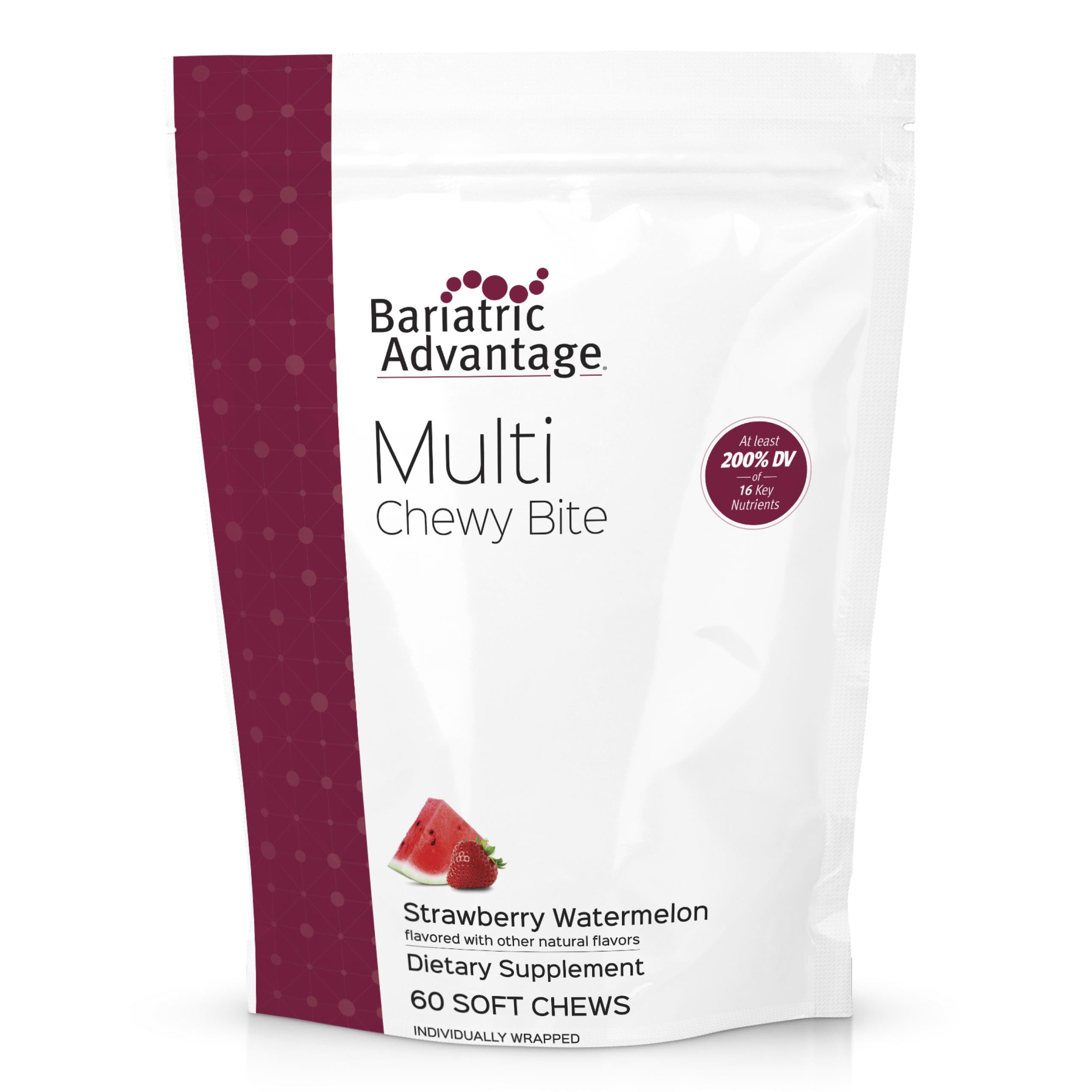 Bottle and label of Bariatric Advantage Multi Chewy Bite