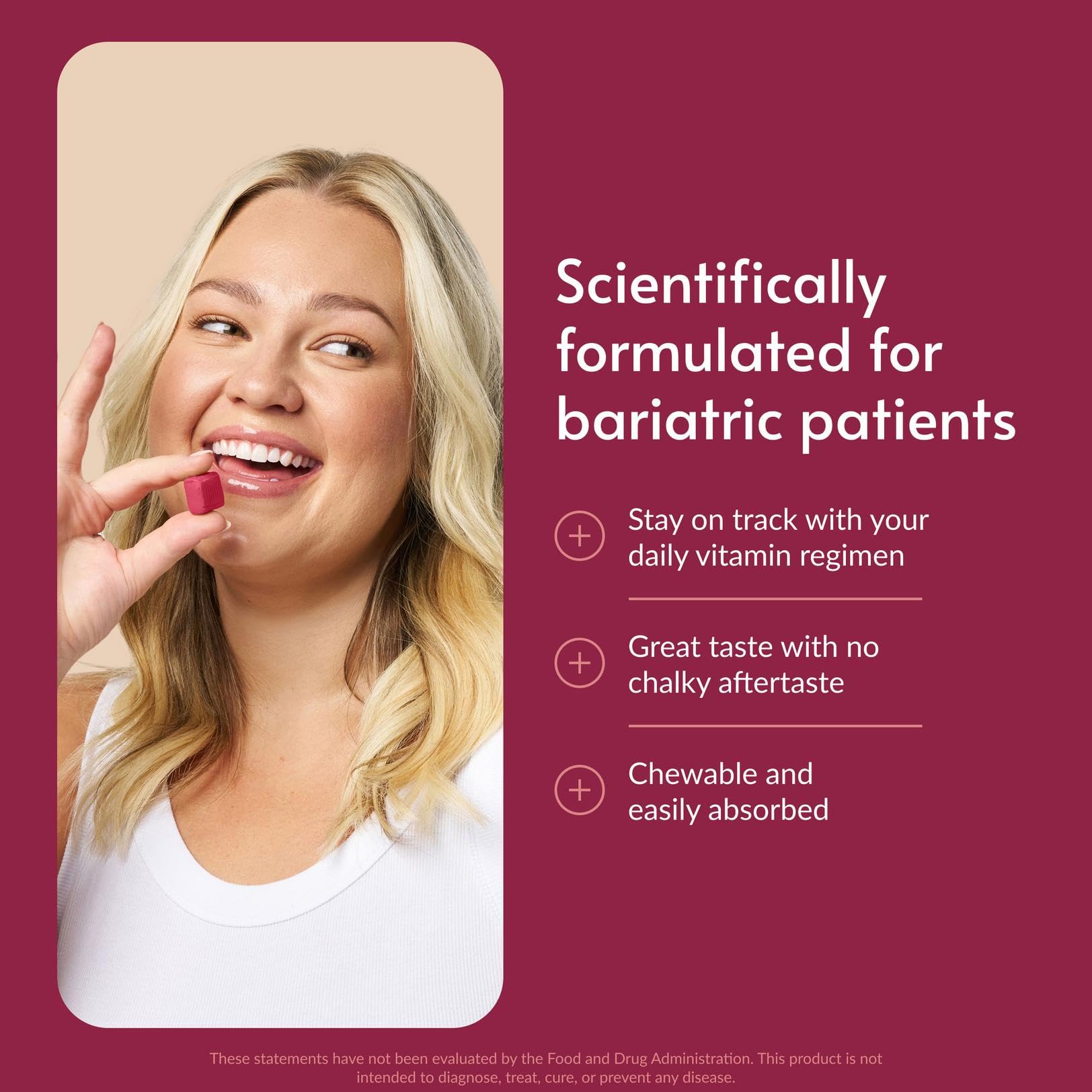 Assorted fruit flavors of Bariatric Advantage Multi Chewy Bite multivitamin