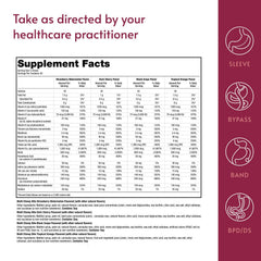 Supplement facts label highlighting Vitamin A, B12, D3