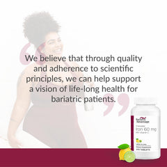 Lifestyle image showing a patient taking Bariatric Advantage iron chewable