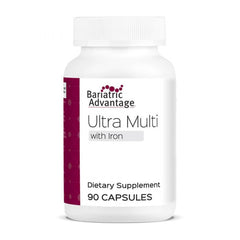 Bottle of Bariatric Advantage Ultra Multivitamin with Iron - 90 count, front view
