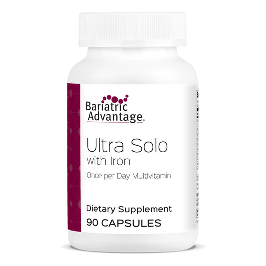 Front view of Bariatric Advantage Ultra Solo with Iron 90-count bottle
