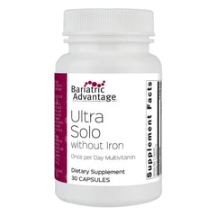 Front view of Bariatric Advantage Ultra Solo Without Iron 30 count bottle
