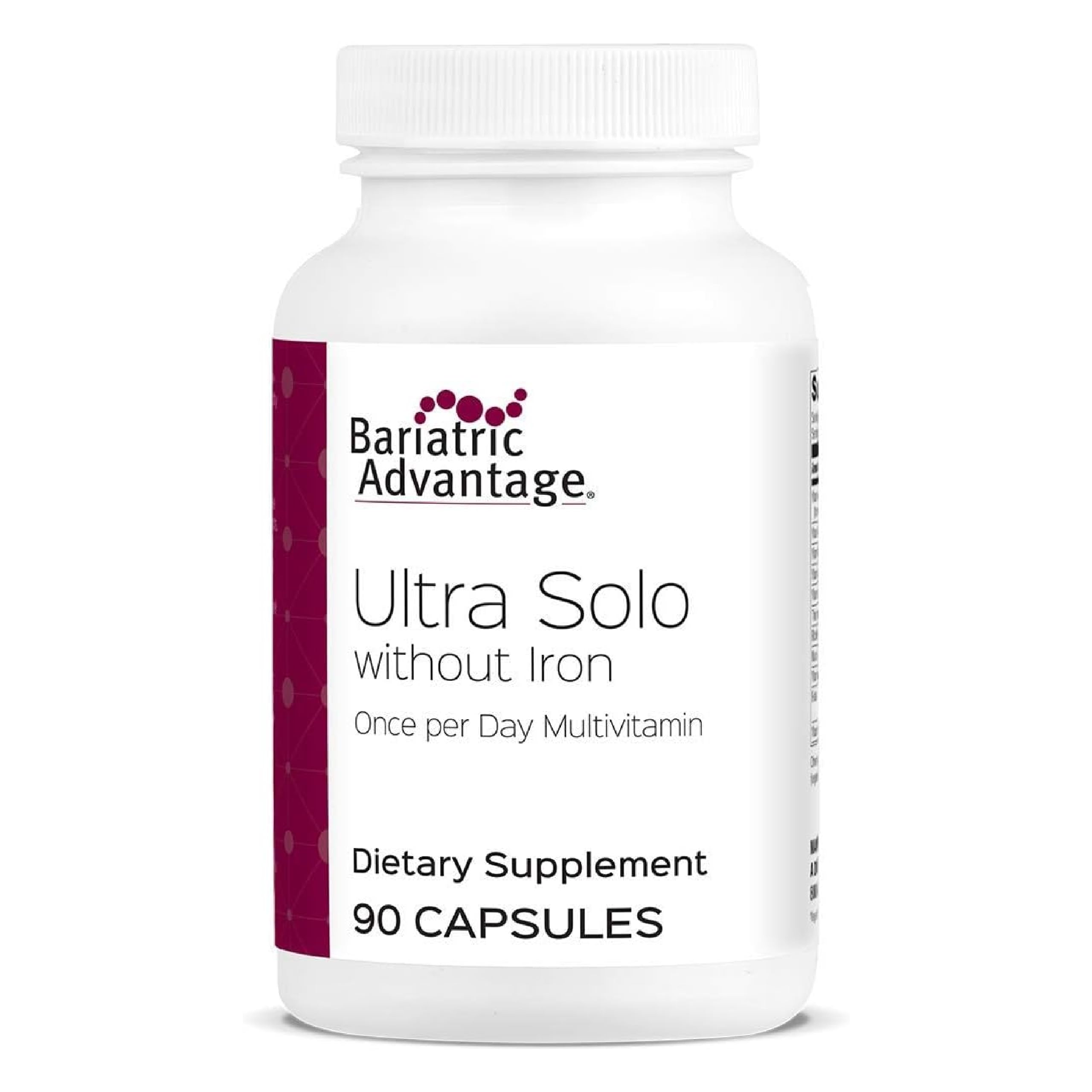 Bottle of Bariatric Advantage Ultra Solo Without Iron 90-count