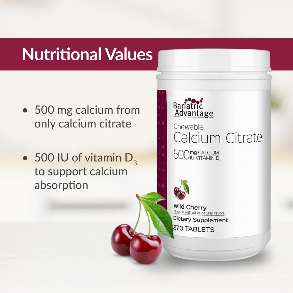 Vitamin D3 500 IU on label for absorption support
