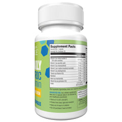 Nutrition label highlighting 22 nutrients and 200% RDAs