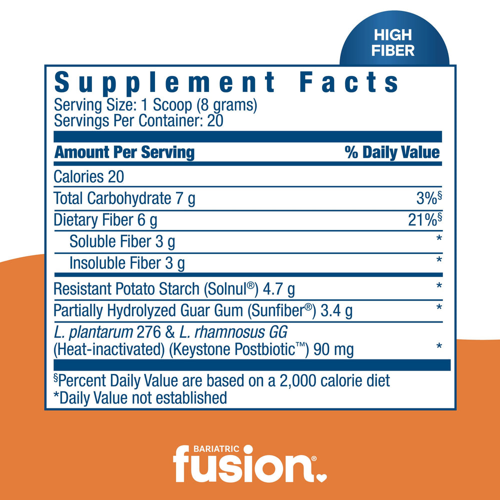 Solnul resistant starch and Sunfiber fiber blend in container