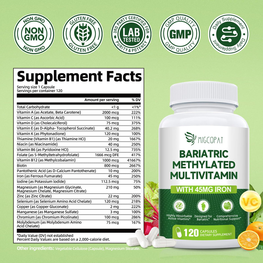 Close-up of bottle label with bioactive nutrients