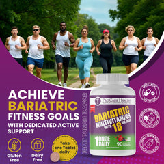 Bariatric vitamin with enhanced absorption for post-surgery patients