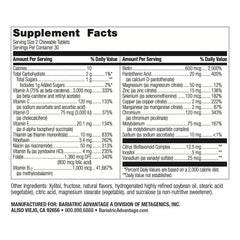 Bottle of Bariatric Advantage Essential Multivitamin Without Iron Berry 60 tablets