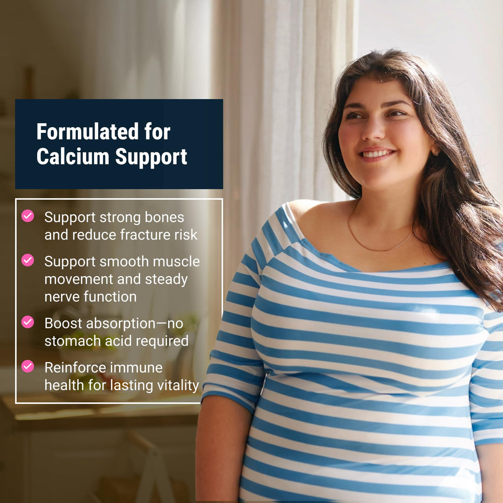Gluten-free bariatric calcium citrate supplement bottle on white background