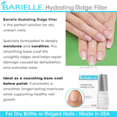 Barielle Hydrating Ridge Filler nails closeup showing hydrated ridges