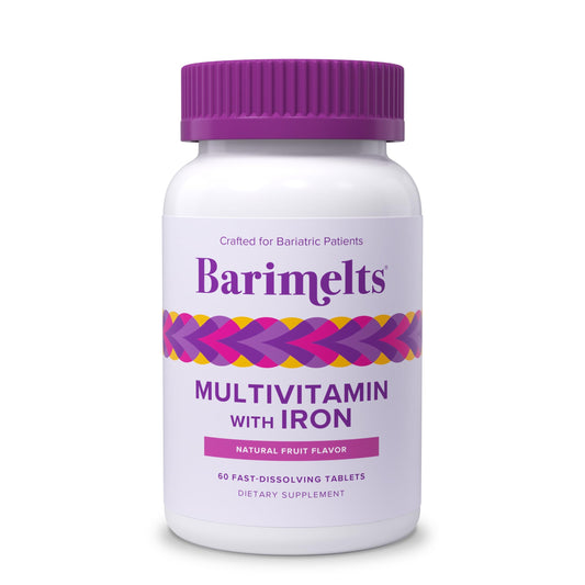 Barimelts bariatric multivitamin with iron packaging - 60-count