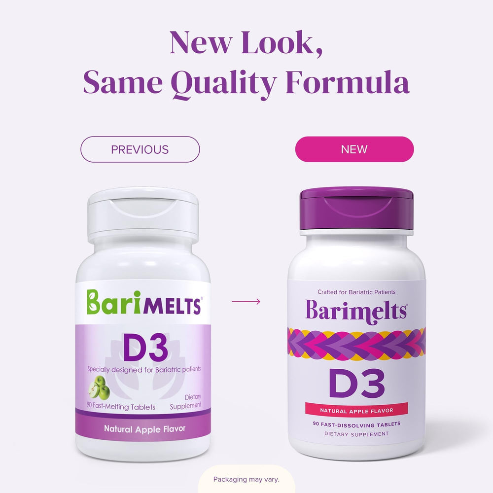 BariMelts tablets in hand conveying one-a-day dosing simplicity