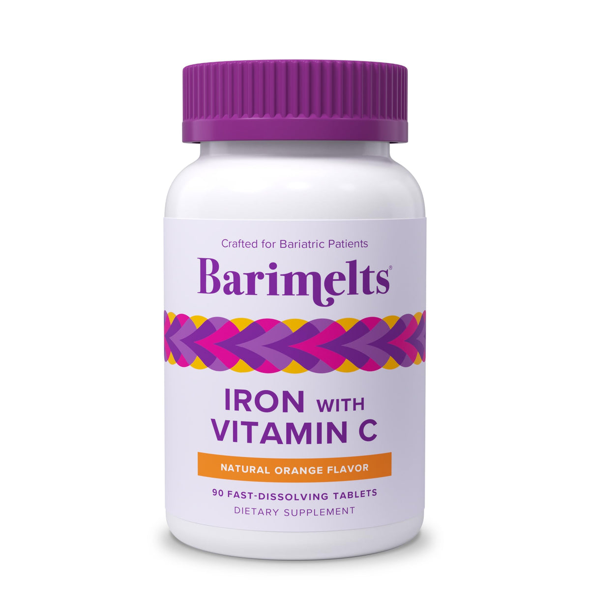 Barimelts Iron with Vitamin C 90-tab bottle