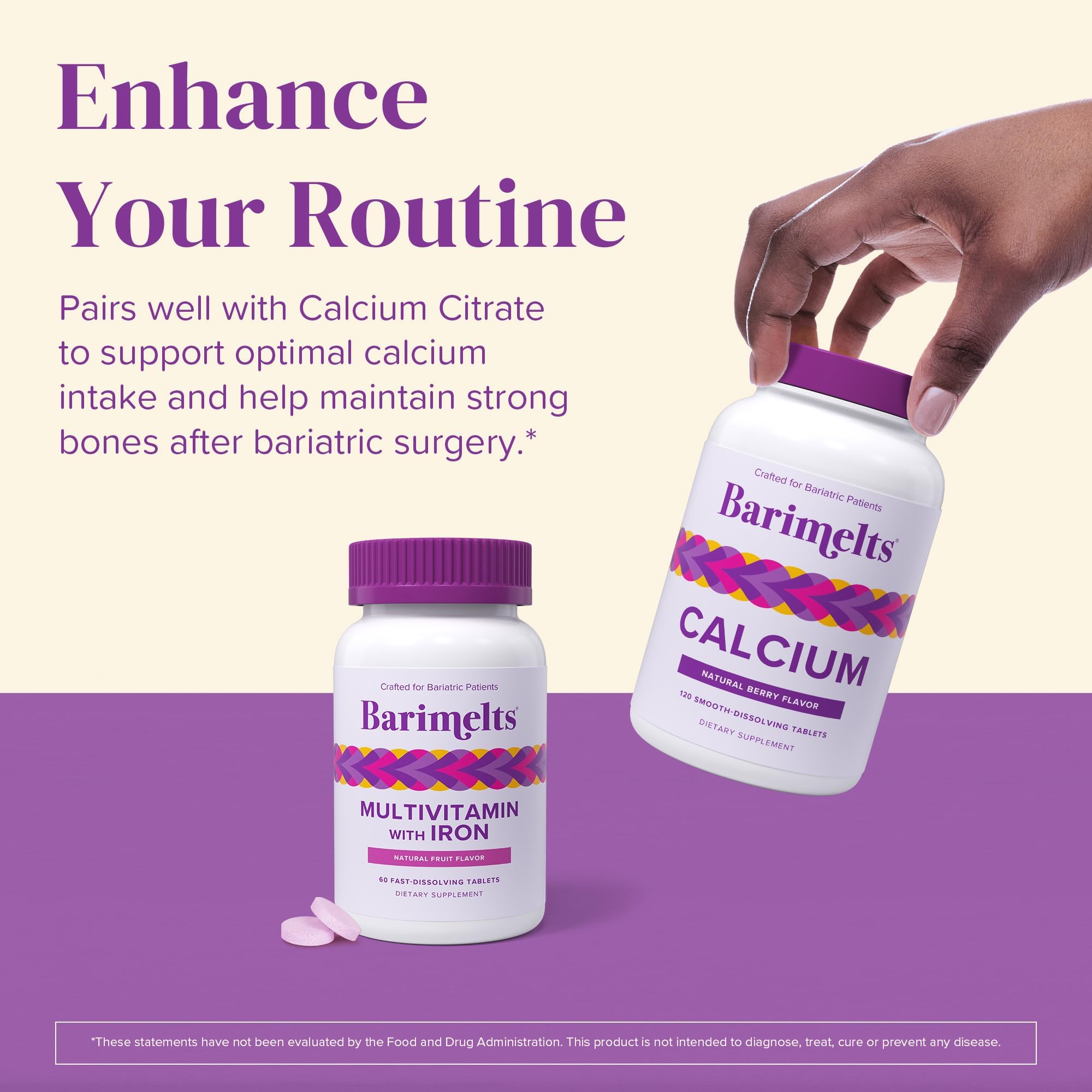 Two tablets daily recommended for post-bariatric patients