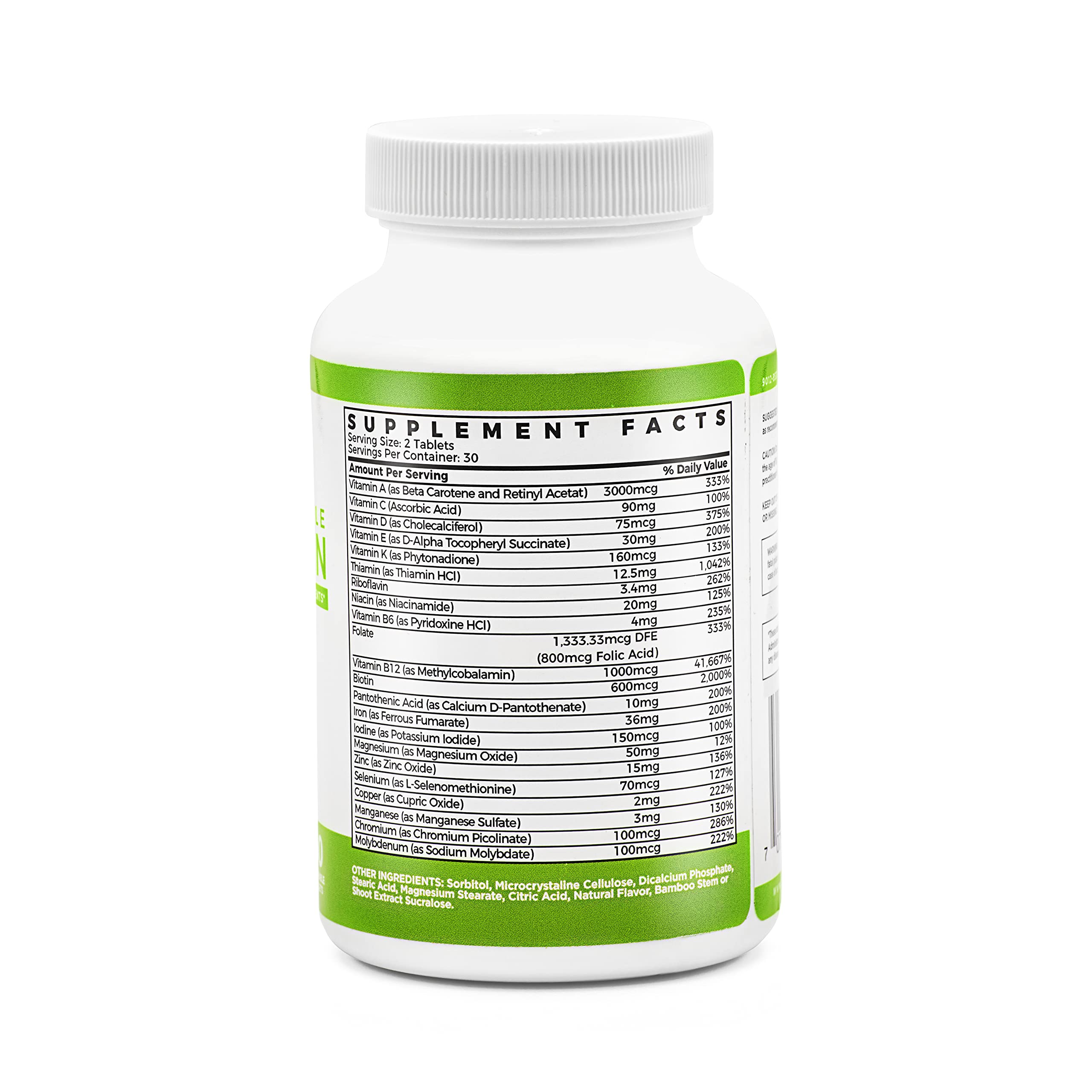 Two BariSlim chewable tablets for daily post-bariatric nutrition