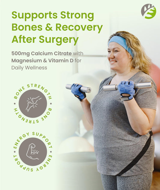 Calcium citrate chewable tablet designed for post-bariatric patients