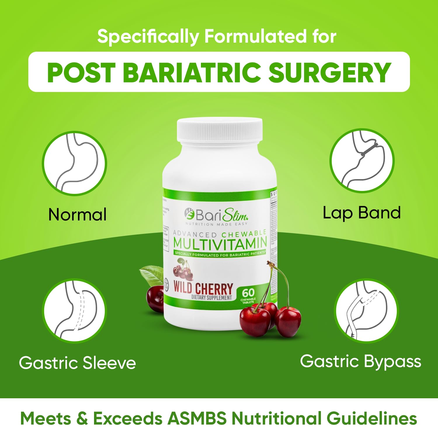 Packaging and label of BariSlim Advanced Bariatric Multivitamins