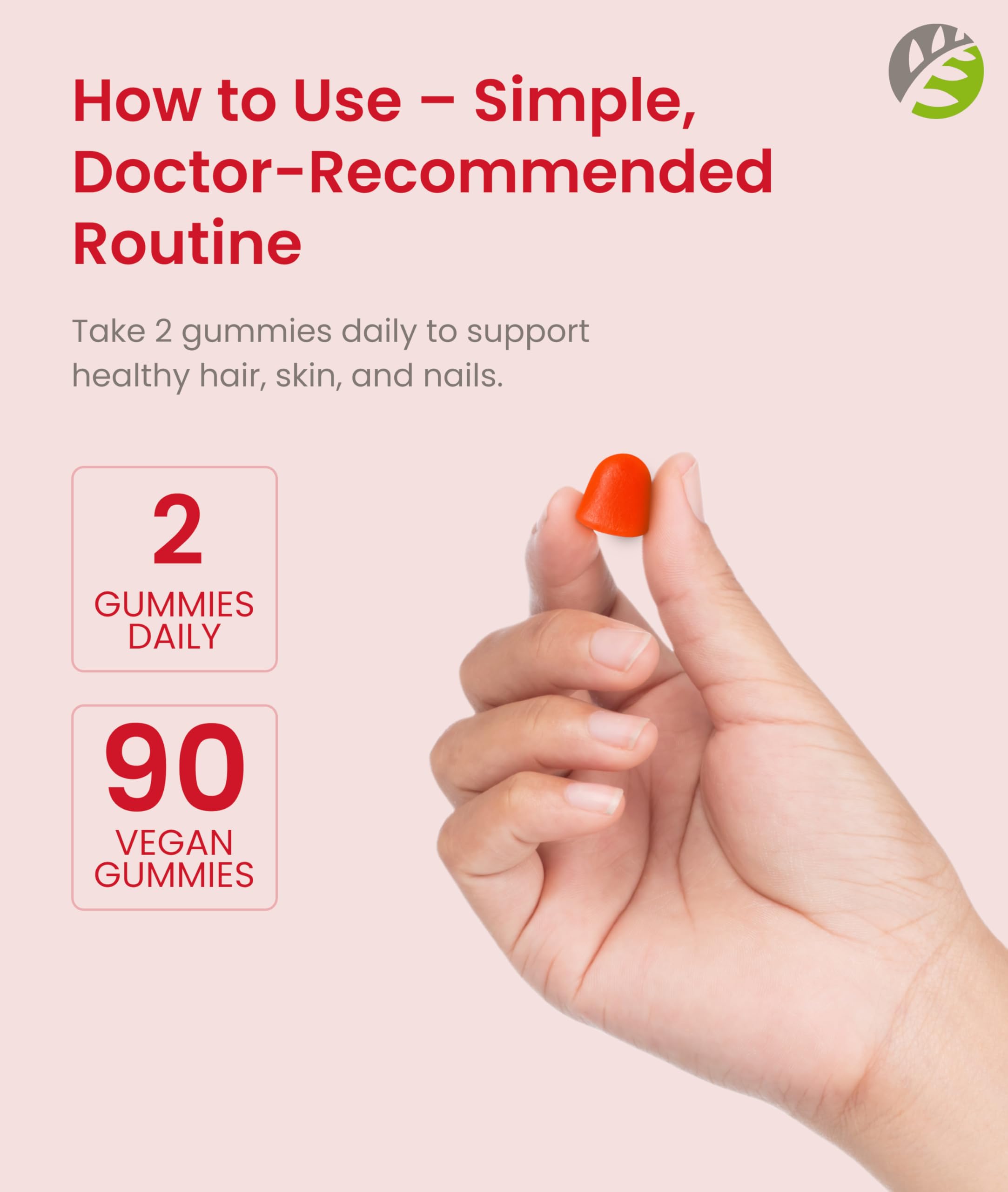 Front view of BariSlim Biotin Gummies bottle and 90-count label