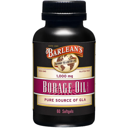 Barlean's Borage Oil Softgels bottle front view