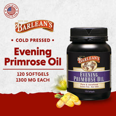 Close-up view of the GLA content in Barlean's Evening Primrose Oil