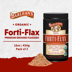 Close-up of coarse-ground flaxseed meal