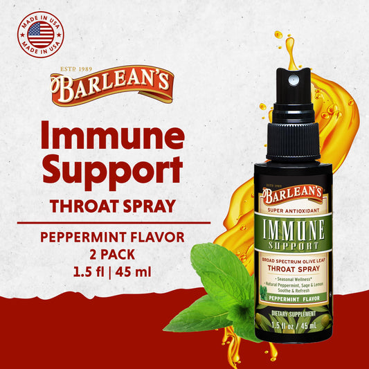 Barlean's Olive Leaf Complex Throat Spray 2-pack – back label