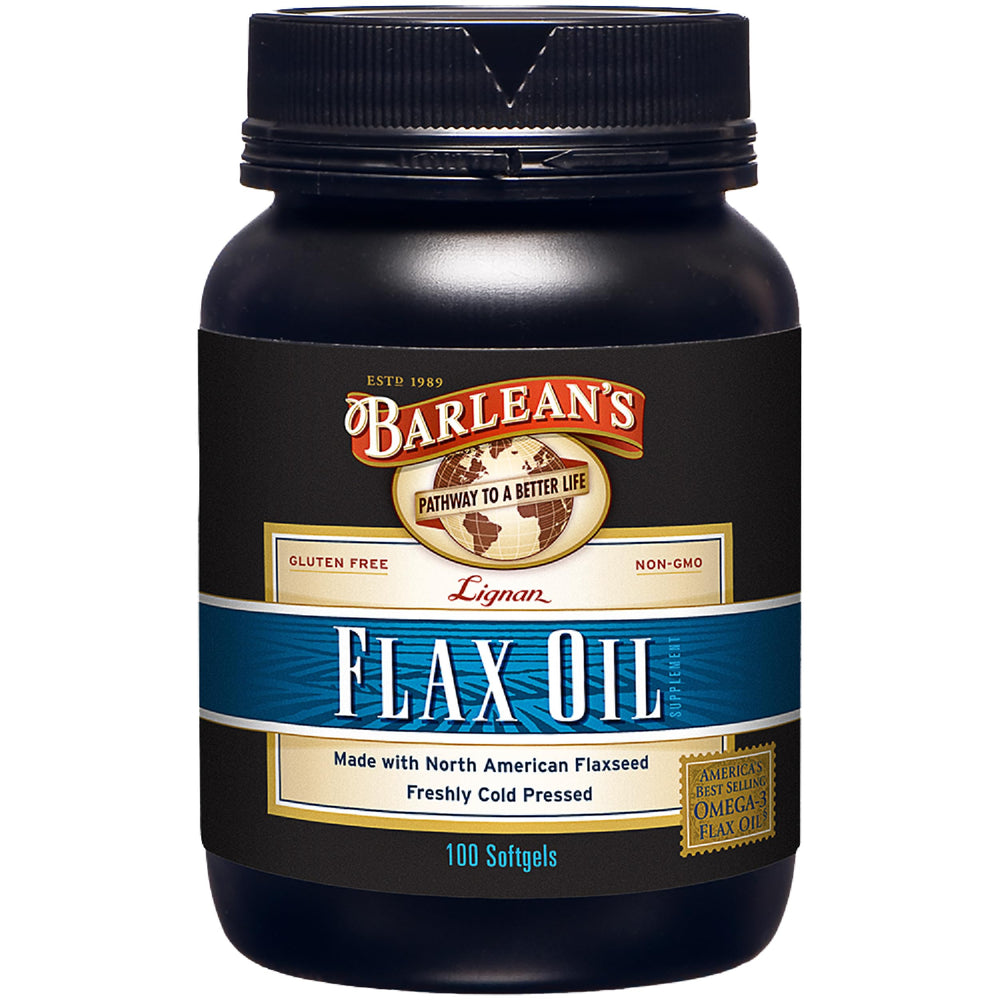 Barlean's Omega 3 6 9 Lignan Flaxseed Oil Softgels bottle