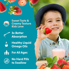 Dairy-free, gluten-free, sugar-free omega-3 supplement for kids