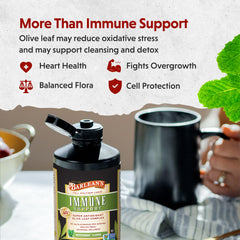 Glass with measured tablespoon showing easy, versatile daily usage with Barlean's Complex.