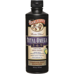 Barlean's Total Omega 3 6 9 Liquid Fish Oil bottle, 16 oz