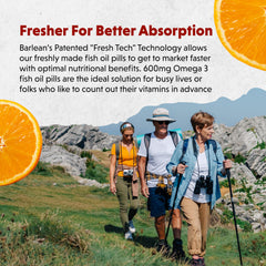 Ultra-purified Barlean's fish oil using Fresh Tech